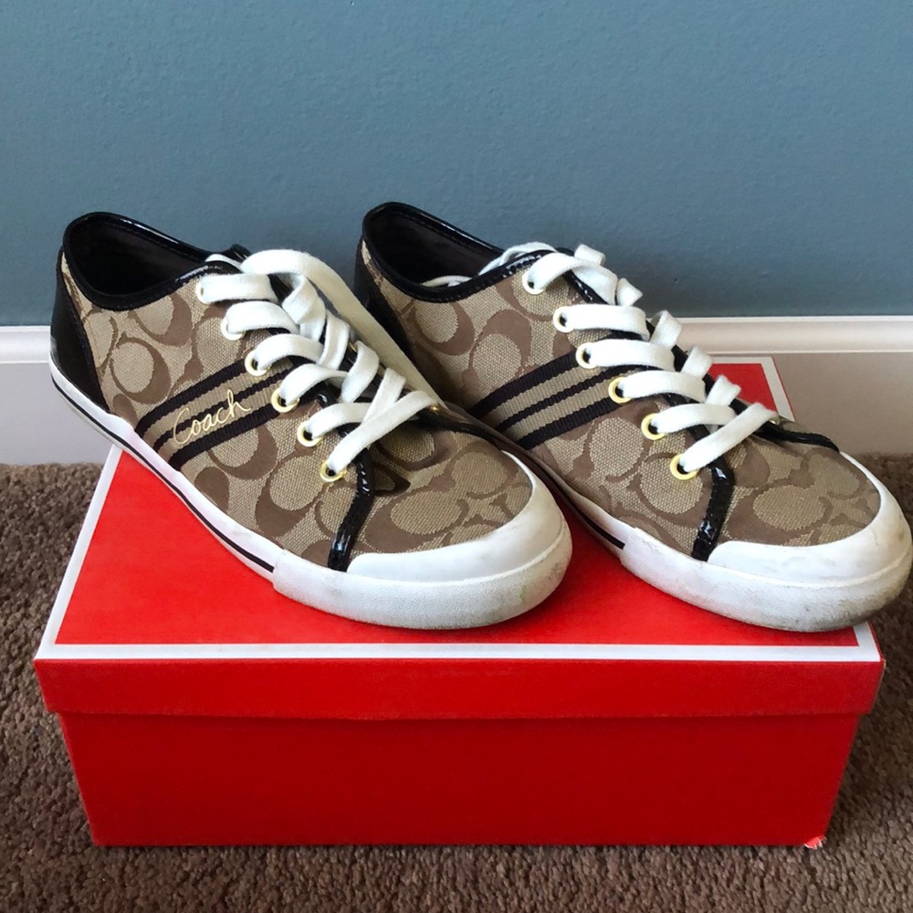 Coach brown sneakers